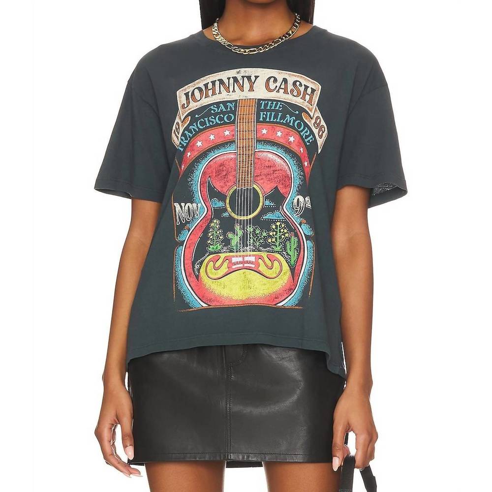 DAYDREAMER johnny cash filmore show top in vintage black